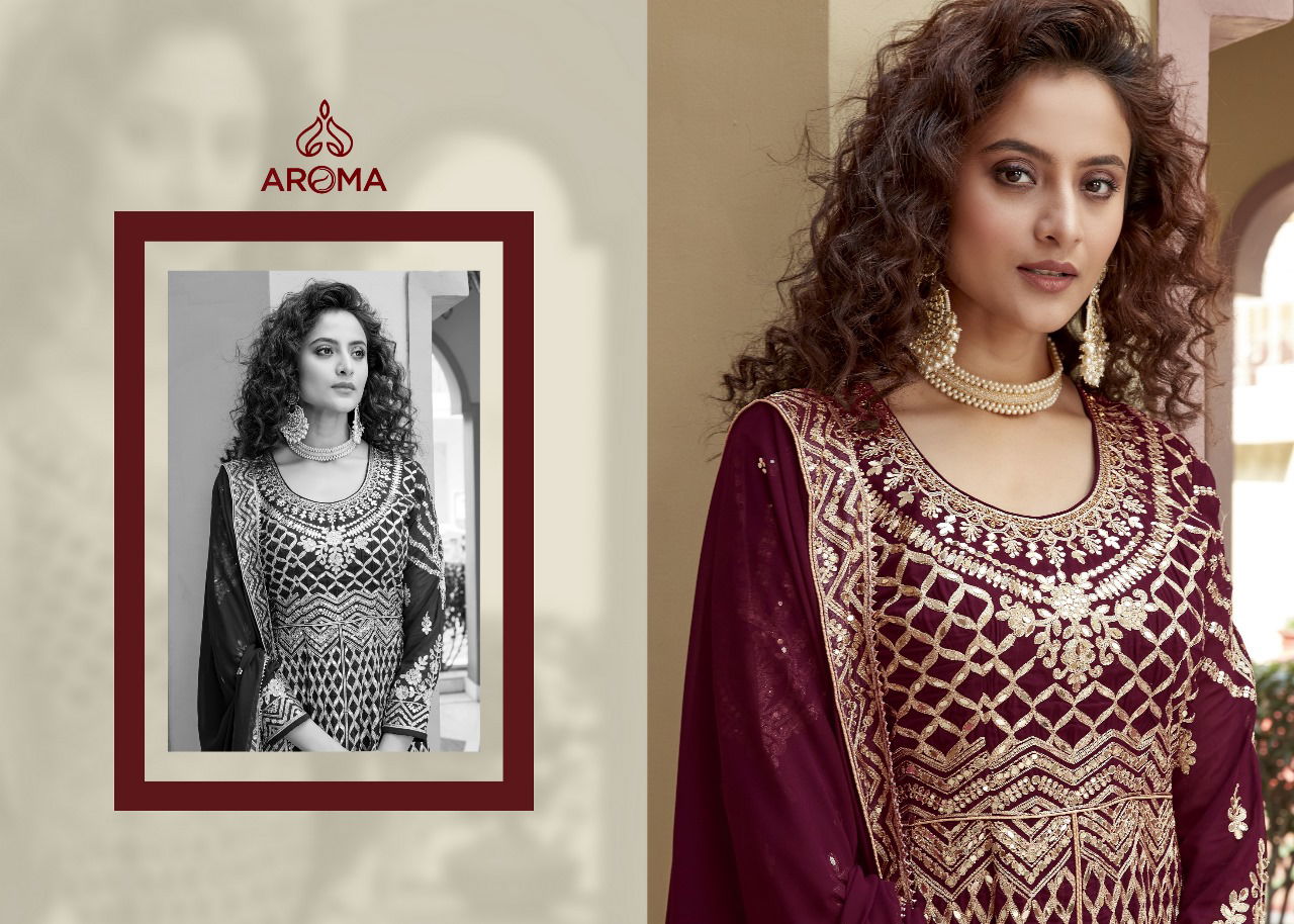 Aroma Mariyah Georgette Wedding Salwar Suits Catalog